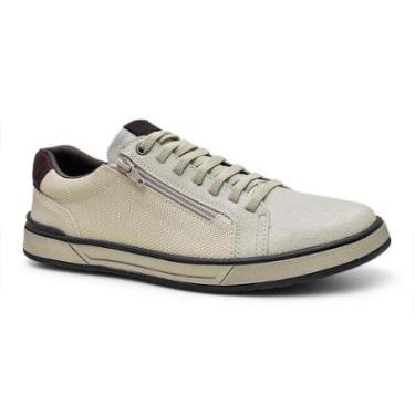 Imagem de Sapatenis Confortavel Masculino Tenis Casual Street Legitimo 37 a 44 cor Off White-Masculino