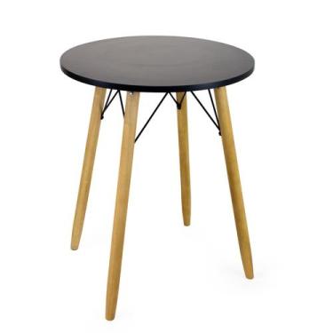 Imagem de Mesa Redonda Eiffel Eames 60cm Sala Jantar Pés Palito Wood - E-Litoral