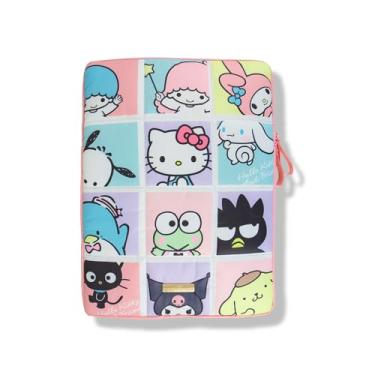 Imagem de Sonix x Sanrio | Capa para laptop inchada | 15-16 polegadas, capa acolchoada acolchoada para laptop, capa para computador | Hello Kitty Grid