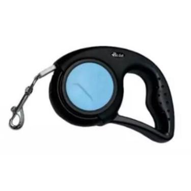 Imagem de Coleira Guia Retrátil 5 Metros Pets Cachorro Cães Resistente Com Trava