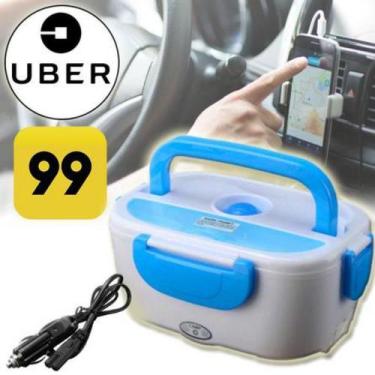 Imagem de Lancheira portátil aquecimento elétrico 12V Bivolt para carro uber mul