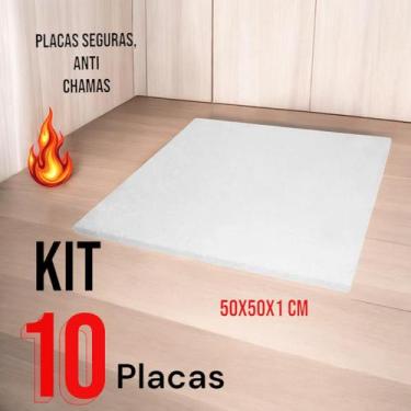 Imagem de Placa de Isopor EPS 10 UN 50x50 antichamas isolamento acústico e térmi