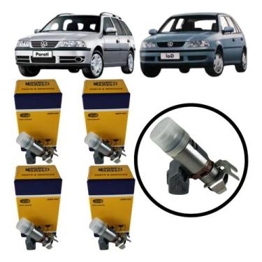 Imagem de 4 Bicos Injetores Marelli Gol Parati 1.0 8v 16v Mpi Iwp058 - Magneti M