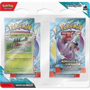 Imagem de Blister Quadruplo Pokémon Yanmega Ev9 Amigos De Jornada Copag 25 Cartas