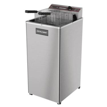 Imagem de Fritadeira Elétrica Inox Pedestal Água e Óleo Metalcubas 18L GFAO 18 P