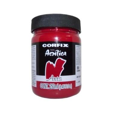 Imagem de Tinta Acrílica G1 Arts 059 Carmin 250ml Corfix, 059 - CARMIN