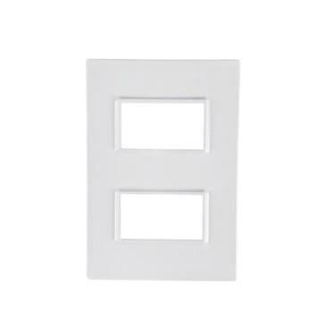 Imagem de Espelho Ilumi Vivaz 4x2 2 Modulos Separados C/Sup Branco