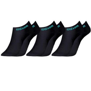 Imagem de Kit 3 Pares Meias Wilson Cano Curto Feminina, Preto, 34-38