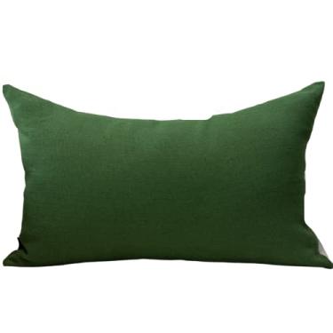 Imagem de Almofada em Linho Verde Retangular