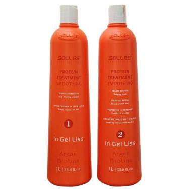 Imagem de Kit Progressiva In Gel Liss Argan E Biotina Salles 2X1000Ml - Salles P
