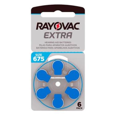 Imagem de Pilhas Aparelho Auditivo A675 / PR44 com 06 Unidades - Rayovac