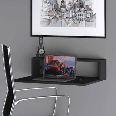 Imagem de Suporte Compacto de Parede para Notebook em MDF, Resistente e de Fácil