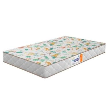 Imagem de Colchao Infantil Para Berço 130X60 cm Espuma D18 Branco Gazin, Branco