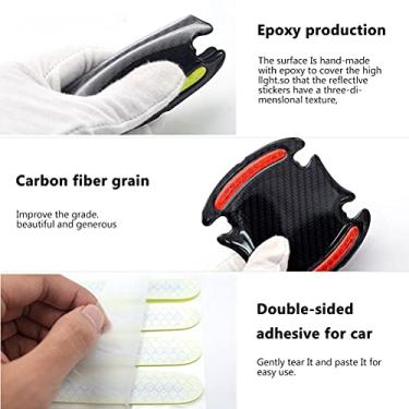 Imagem de Forte Resistência Ao Desgaste da Adesão Forte, Filme Protetor de Maçaneta de Porta de Carbono de Fibra de Carbono ABS Transparente e Fino, Super (Porta de port