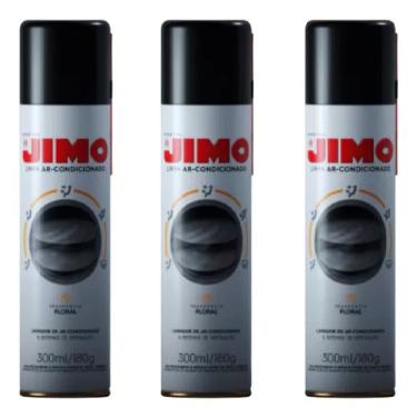 Imagem de Limpador Higienizador Ar Condicionado Automotivo Jimo 300 ml kit 3