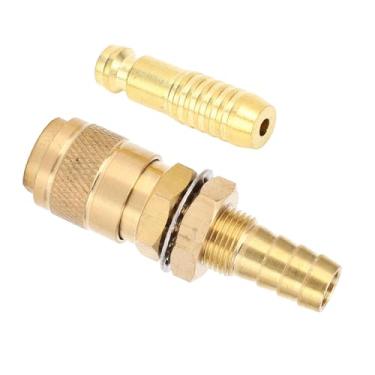 Imagem de Conector Rápido de água de Soldagem a Gás de Latão, Conexão Eficiente, Instalação Fácil, Desempenho Aprimorado de Soldagem, Mig Tig, Adequado para Vários Usos, Equipamentos (10mm)