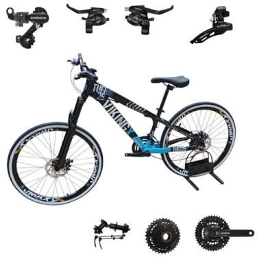Imagem de Bicicleta Vikingx 24v Aro 26 Tuff 25 Aluminio Shimano Mtb Freeride Sus