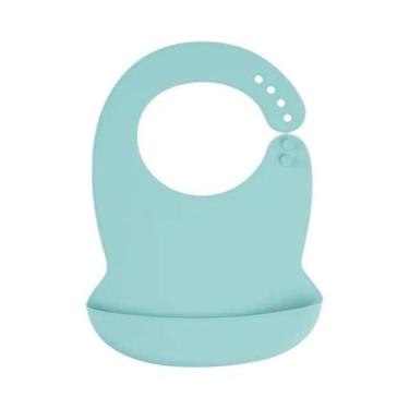 Imagem de Babador de Bebê de Silicone à Prova d'Água - Ajustável com Design de D