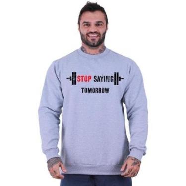 Imagem de Blusa Moletom Basic MXD Conceito Sem Touca Treino De Inverno Fitness-Masculino