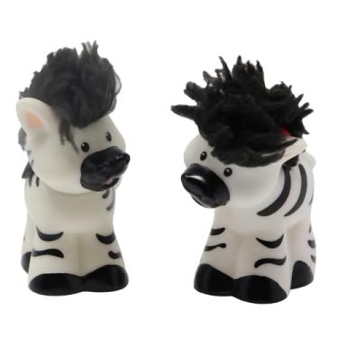 Imagem de Fisher-Price Replacement Parts for Collectible Little People Noah's Ark or Zoo Playset K0475 - Replacement Zebra Figures with Touch and Feel Manes - Ladybugs on Back and Head