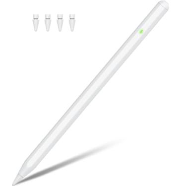 Imagem de Caneta Stylus para iPad Apple, compatível com Apple Pencil com rejeição de palma e sensibilidade de inclinação, iPad Pencil para iPad 6-10 2018-2024, iPad Pro 32.8 cm/27.9 cm/33.0 cm M4, iPad Air