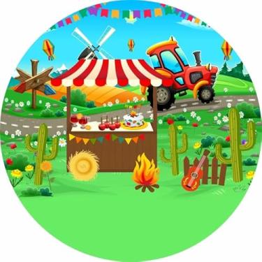 Imagem de Painel Redondo Veste Facil 1,50m Festa Junina (FJN103)