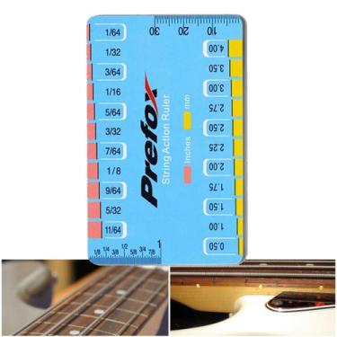 Imagem de Régua Luthier Altura Cordas Guitarra Baixo Violão Regulagem - Lonter