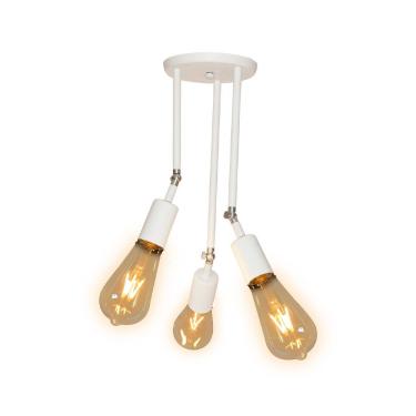 Imagem de Plafon Taschibra Pointer Triplo 3xe27 Bivolt Branco