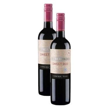 Imagem de kit 2 Vinho Concha Y Toro Reservado Sweet Red 750ml