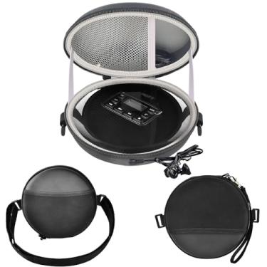 Imagem de GWCASE Estojo Portátil Para Tocador De Cd Compatível Com Tocadores Deluxe/Arafuna/Byronstatics/Gpx/Hott/Kuephom/Philco, Suporte Armazenamento, Organizador Transporte, Alça Pulso (Somente Caixa)