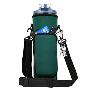 Imagem de NUENSS-ROR Bolsa De Transporte Para Liquidificador Portátil Ninja Blast Max Bc251Nv Bc251Iv Bc251Gy Bc251Mt Bc251Pk Bc251Ld Bc251Sl, Capa Isolante Com Alça Transversal (Verde Escuro)