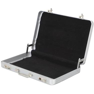 Imagem de Caixa De Armazenamento Cartão Visita, Pasta, Acessório, Mini Mala, Organizador Material Escritório Alumínio, Porta-Cartões, Porta-Cartões Liga Metálica, Mesa