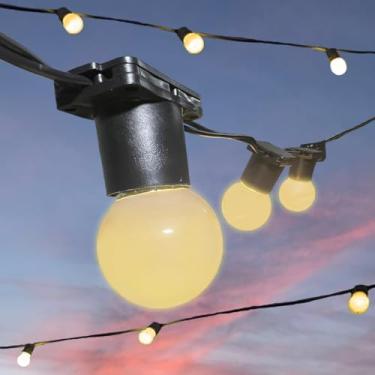 Imagem de Varal Luzes Até 25 metros a Cada 50cm Lamp Led 3w Area Externa Gambiarra Casamento Jardim (Preto - Bivolt, 5 Metros)