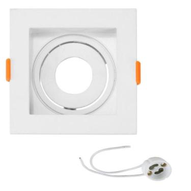 Imagem de Spot Embutir Branco Recuado 1xMR11 Mini Dicroica Com Soquete - EMBUTID