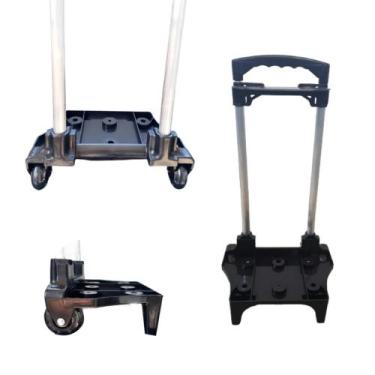 Imagem de Carrinho c/ trava para  Mochila de 40 cm - PRETO - LEKA PLAS