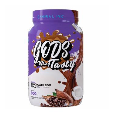 Imagem de Whey Protein 3W Gods Whey 900g Chocolate com Coco Canibal Inc