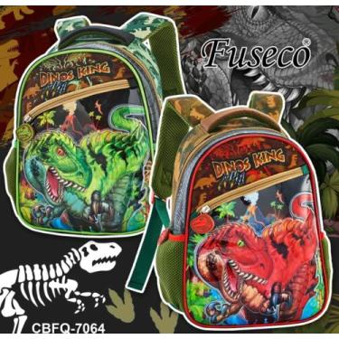 Imagem de Mochila De costa Dinossauro Dino king 7064 - Fuseco, Verde