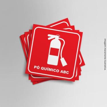 Imagem de Kit Adesivos Pó Químico ABC 20cmx20cm - PRESENTE-BRINDE