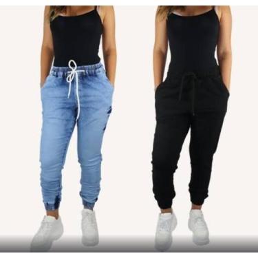 Imagem de Calça Jogger Jeans - Tara Fashion