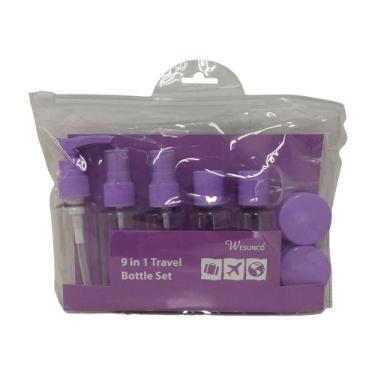 Imagem de Kit de Frascos para Viagem 9 Peças Porta Shampoo Creme - Dy Multi Shop