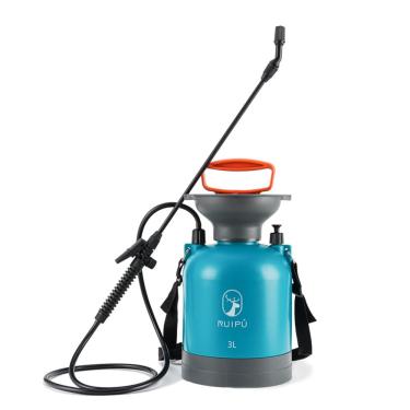 Imagem de CIADAZ Pulverizador de jardim de pressão de bomba portátil 0,79 galão / 3L Pulverizador portátil para gramado e jardim com válvula de liberação de pressão/lança de spray giratória/alça de ombro