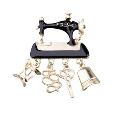 Imagem de Gzrlyf Broche de costura para máquina de costura, colcha, presente, para amantes de costura, joias, presente para crafter, moderate, Aço inoxidável, Sem Pedra Preciosa