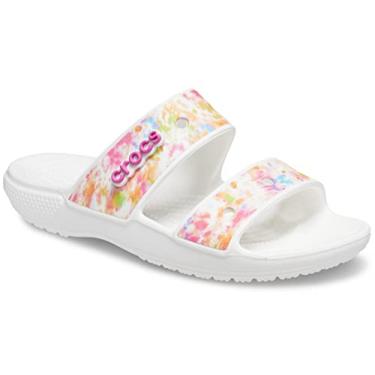 Imagem de Chinelo Classic TieDye Graphic Solarized, Crocs, Adulto Unissex, Multi/White, 40