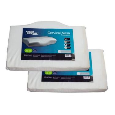Imagem de Kit 2 Travesseiros Nasa Cervical Ortopédico Master Comfort