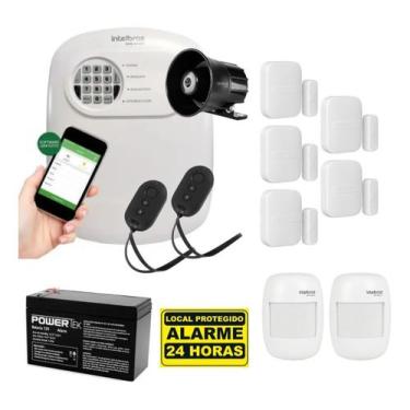 Imagem de Kit Alarme Acesso Remoto Via Aplicativo 5 Magnét 2 Infra S/f - INTELBR