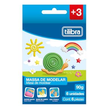 Imagem de Tilibra - Massa para Modelar Macia 90g 6 Cores Académie