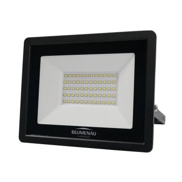 Imagem de Refletor Blumenau De Led Slim 50w Verde Preto Bivolt