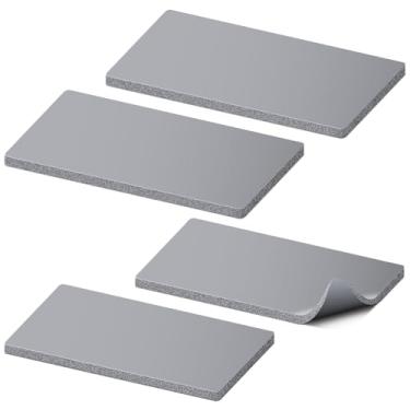 Imagem de Lconvicely Acessórios de prensa de chapéu – 4 peças de silicone almofada de prensa térmica, 2 tamanhos (20 x 8,5 cm + 16,5 x 6,5 cm), resistente ao calor até 220 °C, alta densidade, cortável, para