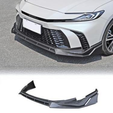 Imagem de Spoiler do para-choque dianteiro do carro peça de modificação do difusor de lábios compatível com Camry 2024-2025 capa protetora de para-choque acessórios para carro (aparência de carbono)