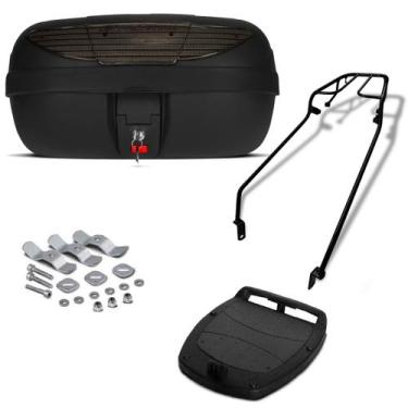 Imagem de Bau 45 Litros Pro Tork + Bagageiro Max 125 Cc, FUME, MAX 125 CC
